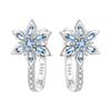 New 925 Sterling Silver Christmas Dangle Earrings Holly Snowflake Bell Design Drop Earring Jewelry Christmas Gift For Women Girl