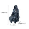 Resin Grim Reaper Sculpture Art Decorative Desk Figure Ornaments Mysterious Man Sitting For Home Desktop Decoration