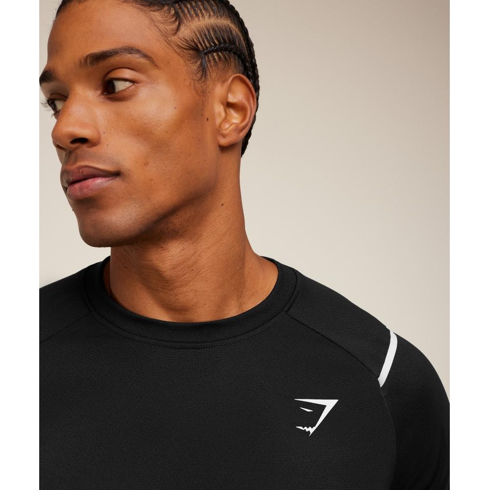 Gymshark Arrival ConTrasT T shirT Black A4c4o Bdkq