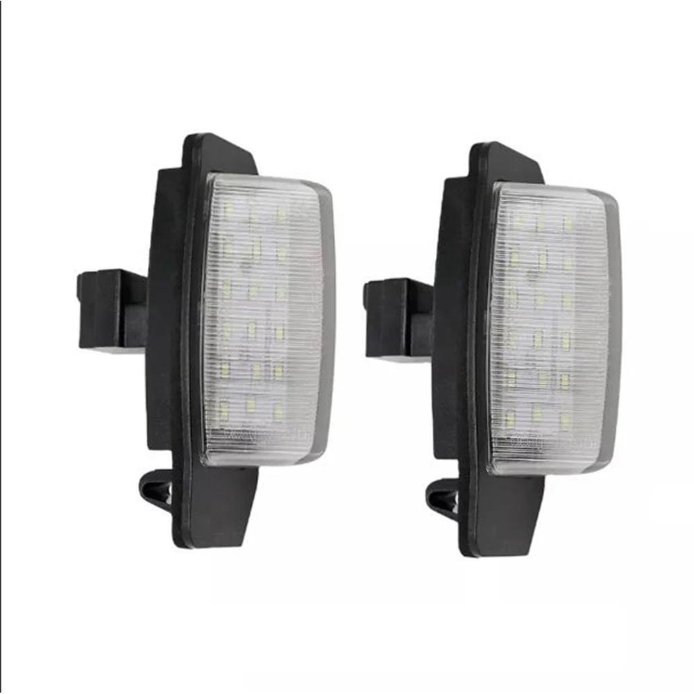 LED License Number Register Plate Light for Car Mitsubishi OUTLANDER XL CW Peugeot 4007 Citroen C-Crosser Lamp