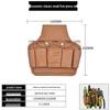 Men's Genuine Cowhide Tool Belt: Multifunctional, Sturdy, Waist-Worn Repair Kit with Five Pieces.