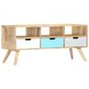 VidaXL TV Stand 110x35x48 Cm Solid Mango Wood