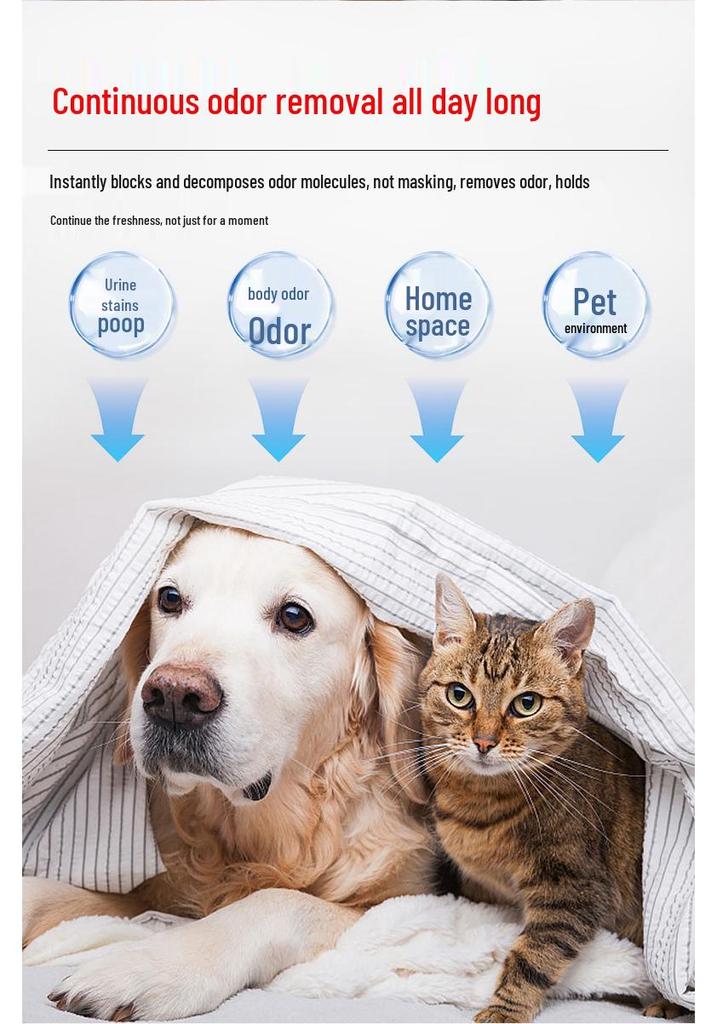Biological Enzyme Pet Deodorizer Spray for Dog and Cat Urine Odor Removal - Free Shipping