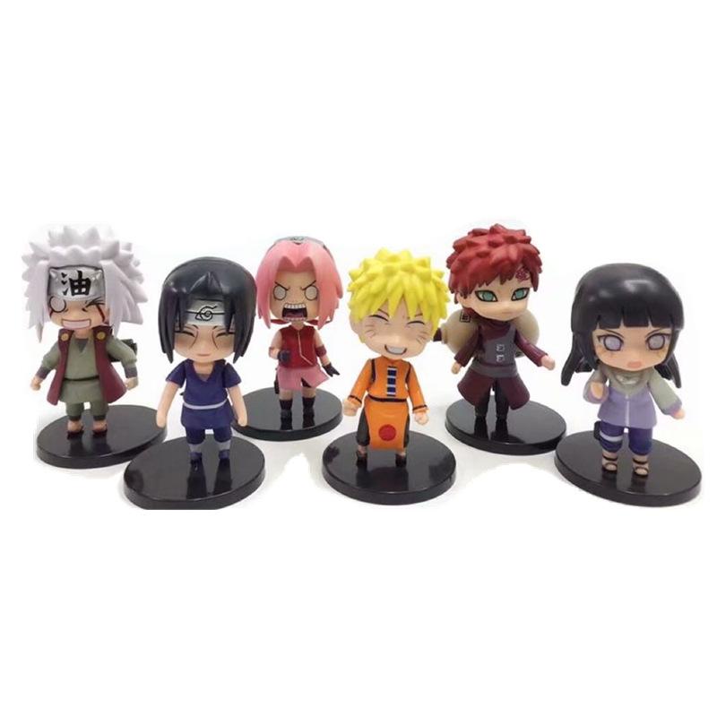 

Наруто Саске Милый Какаши Итачи Гай ПВХ Аниме Фигурки Для Стола Машины И D