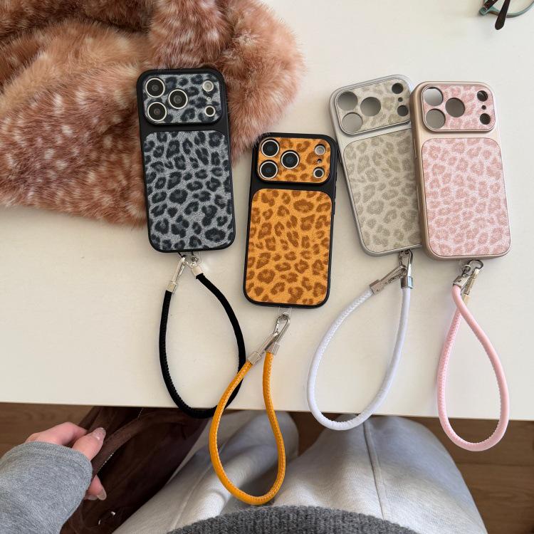 

Korean Style Wild Leopard Print Phone Case for iPhone 14/15/16/17 Pro Max iPhone 17 Pro