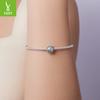 Vintage S925 Sterling Silver Rolled Grass Pattern Beaded Loose Beads, Personalized Texture Diy Bracelet Beads