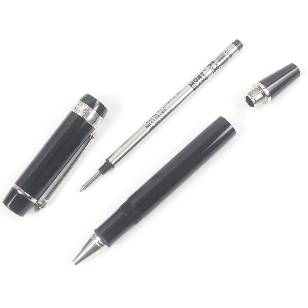Excellent MONTBLANC Ballpoint pen Johann Strauss Donation pen Black Silver Used