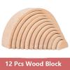 DIY Rainbow Blocks Baby Wooden Toys Large Size Rainbow Stacker Creative Building Blocks Montessori Educational Toys Wooden Toy