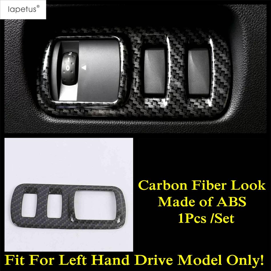 

Head Light Lamp Button Adjust Control Switch Decoration Cover Trim Accessories Interior For Renault Captur Clio 4 2014 - 2018 Carbon Fiber Look