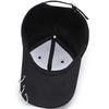 Korean Style Bull Horn Baseball Cap Punk Peaked Cap Casual Metal Ring Baseball Hat  Girl