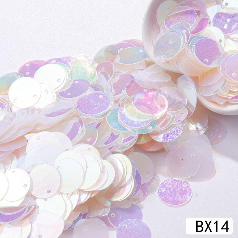 30mm Clear Flat Round Sequins Bulk Pack for Handmade Craft Projects Wedding Sewing Decoration