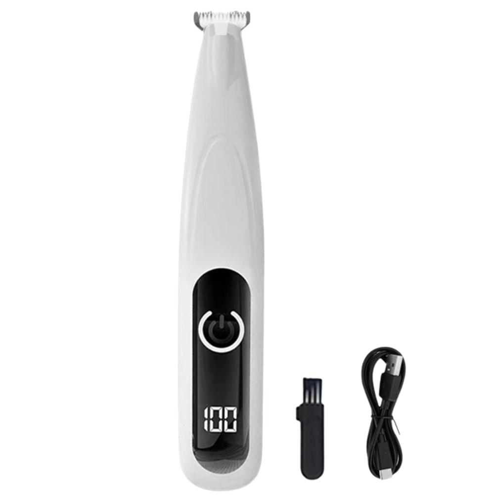 Dog Paw Trimmer with LED Light Pet Shaver Rechargeable Dog Clippers for Dogs Cats Trimming Around Paws Ears Face Rump