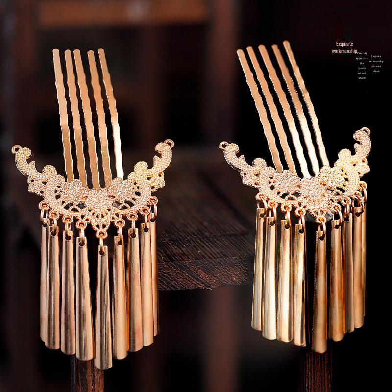Ancient Chinese Tassel Hairpin - Hanfu & Tang Style Hair Comb Accessory