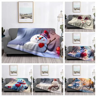 Home Decoration Plush Throw Sofa Blanket Bedspread Bed Fluffy Soft Blankets Decor Plaid Modern Halloween Merry Christmas Winter