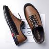 Men'S Plus Size Color Block Dress Shoes - Breathable Non-Slip Rubber Sole, Stylish Lace-Up Design for Business & Casual Wear, Comfortable EVA Insole