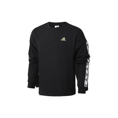 Logo Print Casual Crew Neck Pullover Sweatshirt Men Sweatshirt Black GL2215