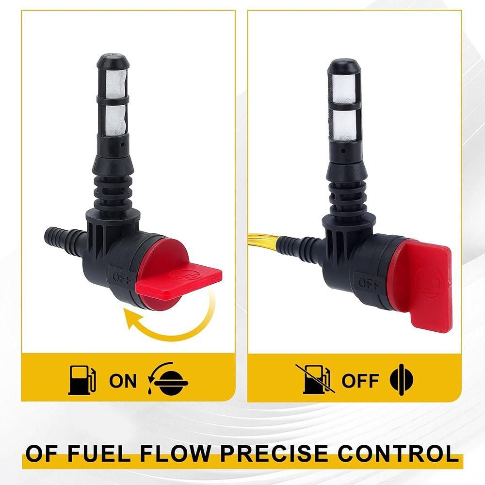 2pcs 90 Degree Lawn Mower Fuel Valve Universal DIY Fuel Shut Off Valve Gas Valve for 192980GS 208961 25 462 03-S 25-462-03-S
