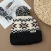 Korean Version of Autumn and Winter Hat for Women's Big Head and Face Slim Knitted Hat Rabbit Hair Ear Protection Warm Hat Plus Wool Yarn Hat