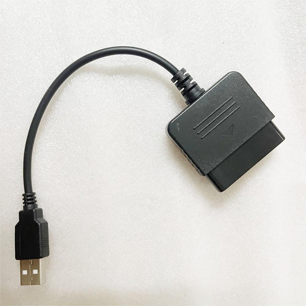 1pc Black 15cm USB Adapter Cable For PS2 Controller To PS3 or PC