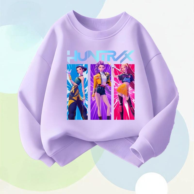 Primăvară stil nou topuri cu mânecă lungă pentru copii K POP imprimeu desene animate pulovere casual pentru fete hanorac cu gât rotund pentru copii top respirabil