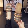 Four Seasons National Style Flax Cool Slippers Couples Breathable Home Use Flat Soft Sole Men's and Women's Confinement Baotou  Confinement Shoes