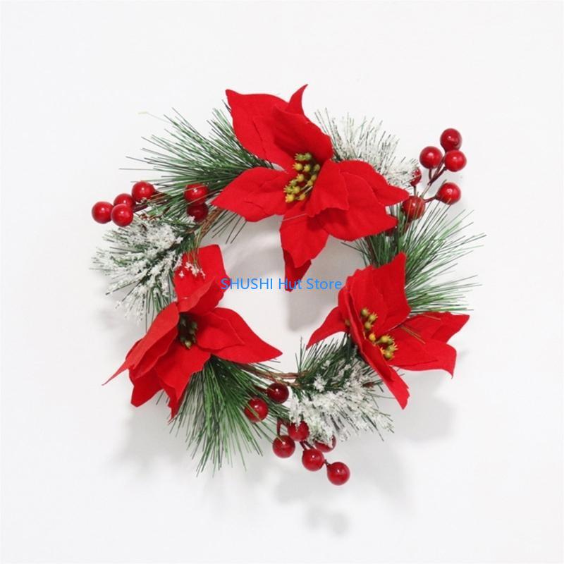 

Festive Rings PVC Pine Needle Flower for Thanksgiving Christmas Decor D57B China Mainland