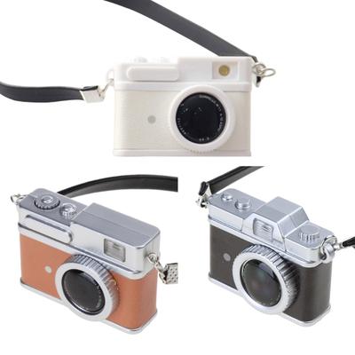 1:12 Puppenhaus Mini Vintage Kamera mit Gurt Modell DIY Schlüsselanhänger Anhänger für Kinder Erwachsene DIY Handarbeit Partyzubehör