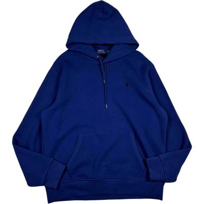 Polo FW24 Embroidered Pony Logo Fleece Hooded Long Sleeve Sweatshirt Men Sweatshirt Blue MNPOKNI16821117-400
