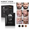 10 Peças Tintura para Barba, Tintura de Cabelo em Bolha 10 Sacos Saúde Masculina Clareamento Tintura para Barba em Um Recipiente
