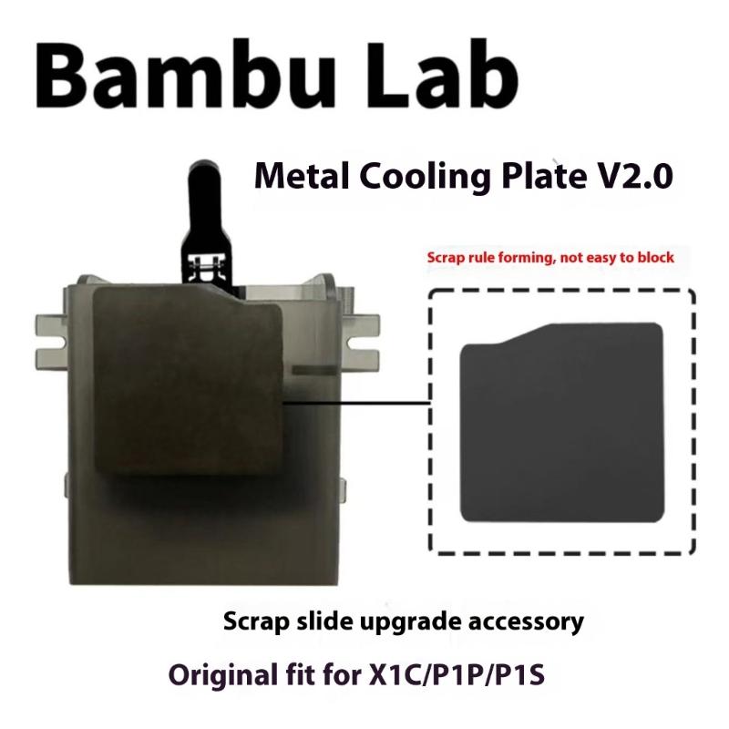 High Efficiency Metal Cooling Plate For X1C/P1P/P1S 3D Printers With Improved Waste Management And Wide Compatibility
