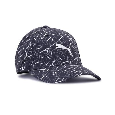 Golf PF AOP Leichte Kappe mit Schirm Schwarz_02710801_Puma