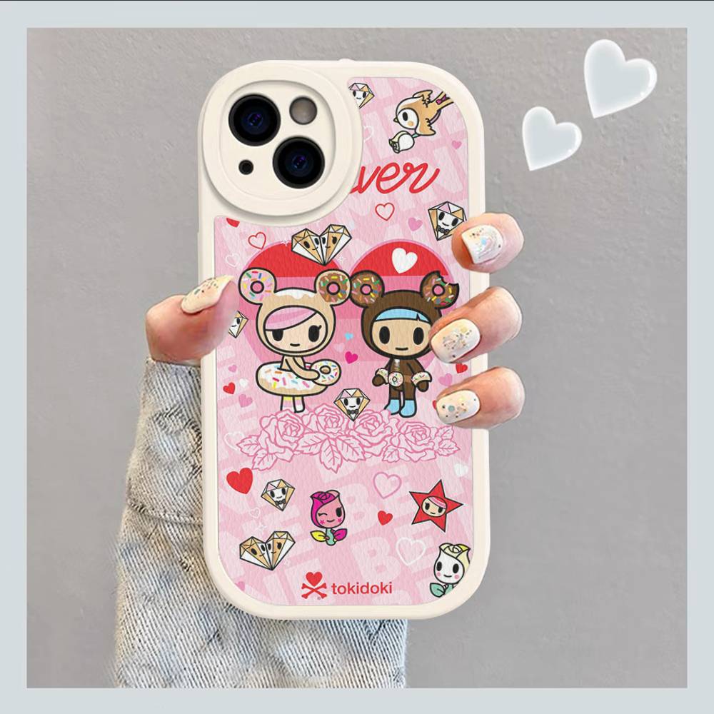 

Japan Tokidoki Anime Leather Phone Case For IPhone 15 14 13 Pro Max 12 11 16 Plus Phone Cover iphone XR