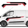 Car Body Side Stickers For Ford Transit Van Sport Side Graphics Stripes Decor Vinyl Decals Auto Decoration Stickers Accessories