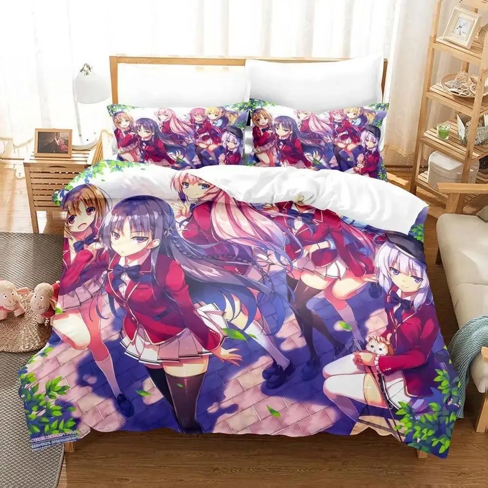 Clasrom of the Elite Beding Set Single Twin Ful Quen King-Sized Dimensionsd Dimensions Bed Linen Set Adult People Kid Bedrom Duvet Cover Sets 3D