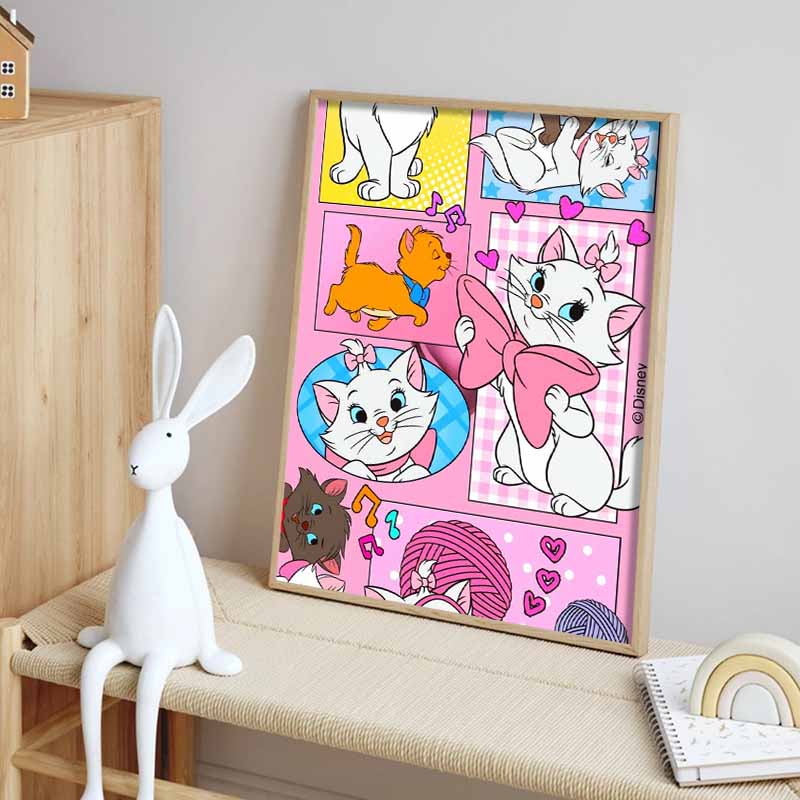 Disney Diamond Painting 5D DIY Kitty Adventure Illustration Art Mosaic Embroidery Decoration Cross Stitch Gift