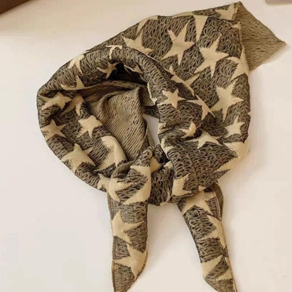 Wasteland Style Star Hair Scarf Hip Hop Knitted Tube Top Y2K Hip Scarf  Spicy Girls