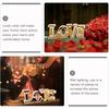 Valentine's Day LOVE LED Sign Lights Romantic Letter Lights Home Desktop Decoration Wedding Atmosphere Props Holiday Party Decor