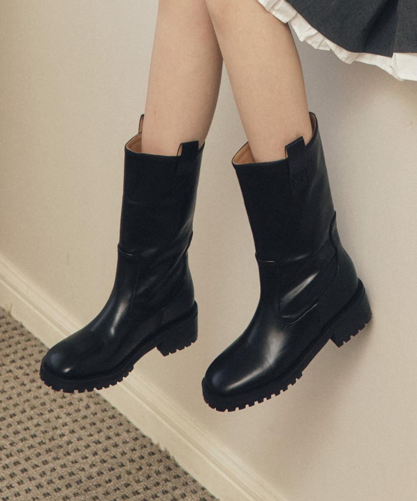 Att Middle Walker Boots Black (Att6019)