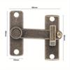 1pc Antique Brass Sliding Window Door Lock With Screws Metal Barn Sliding Door Lock For Garage Garden Cabinet Kitchen Office