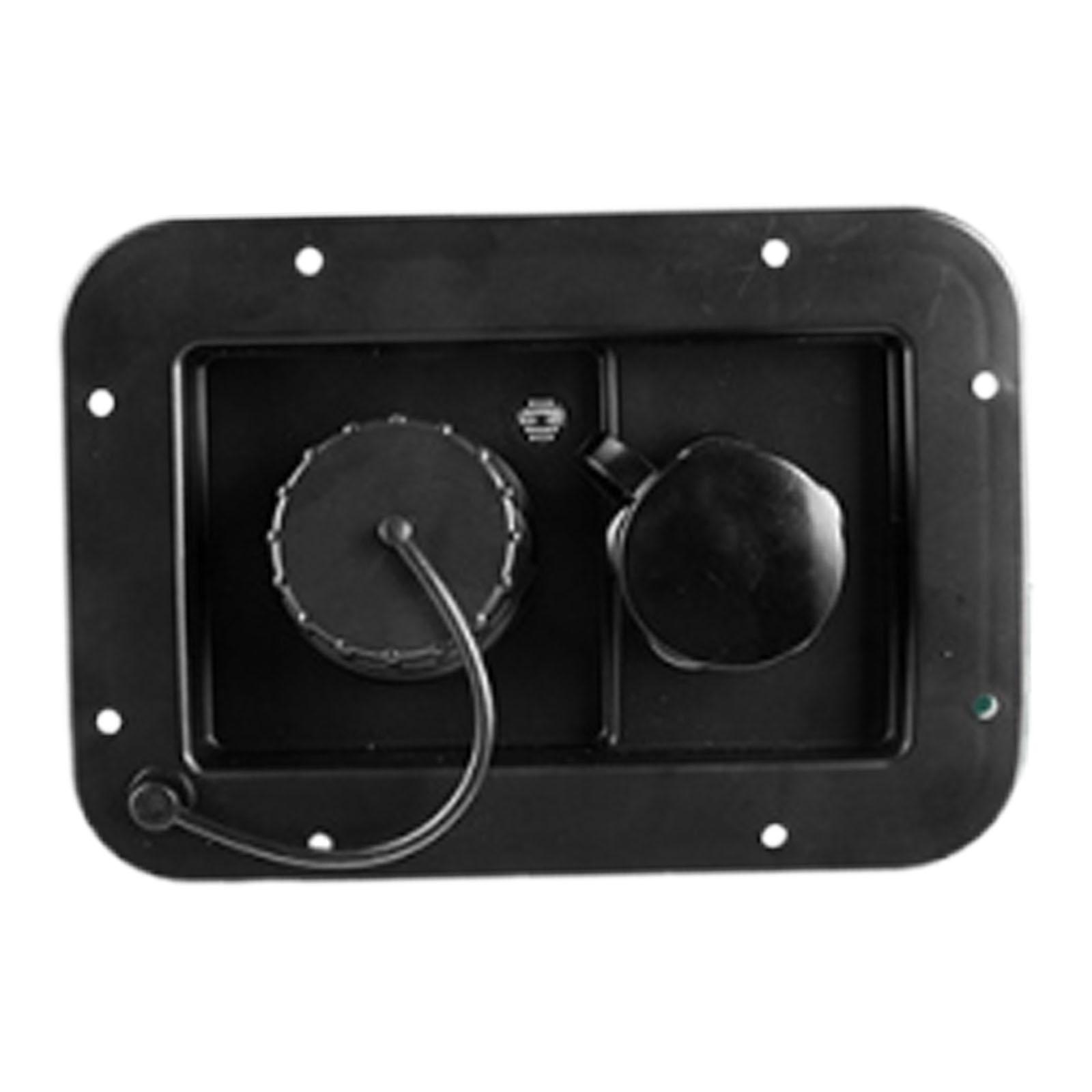 

Durable RV City Water Fill Hatch Double Inlet Plastic Easy Install Professional Accessory for Camper