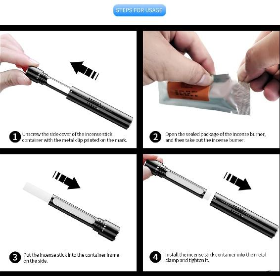 Auto-Lufterfrischer, Diffusor, Entlüftungsclips, Parfüm, ätherische Ölsticks für Frauen und Männer, Auto-Duft, Dekorationszubehör(Schwarz)