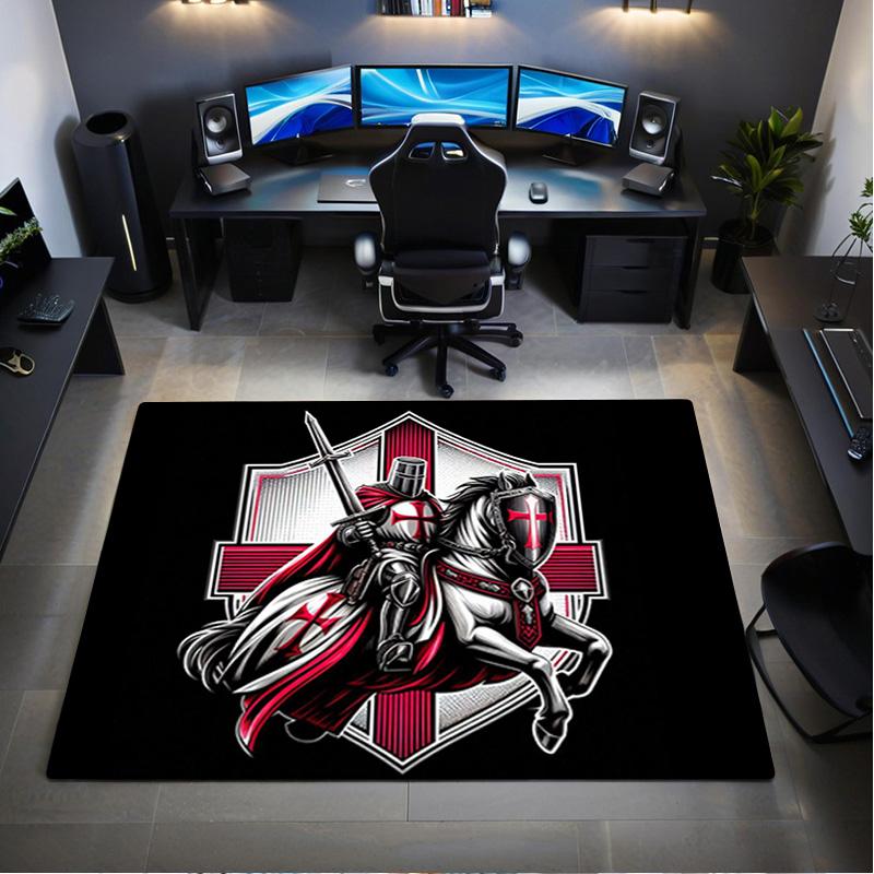 Knights Templar Rug - home decoration Carpet For Living Room Bedroom Flooring Computer Chair Area Rug