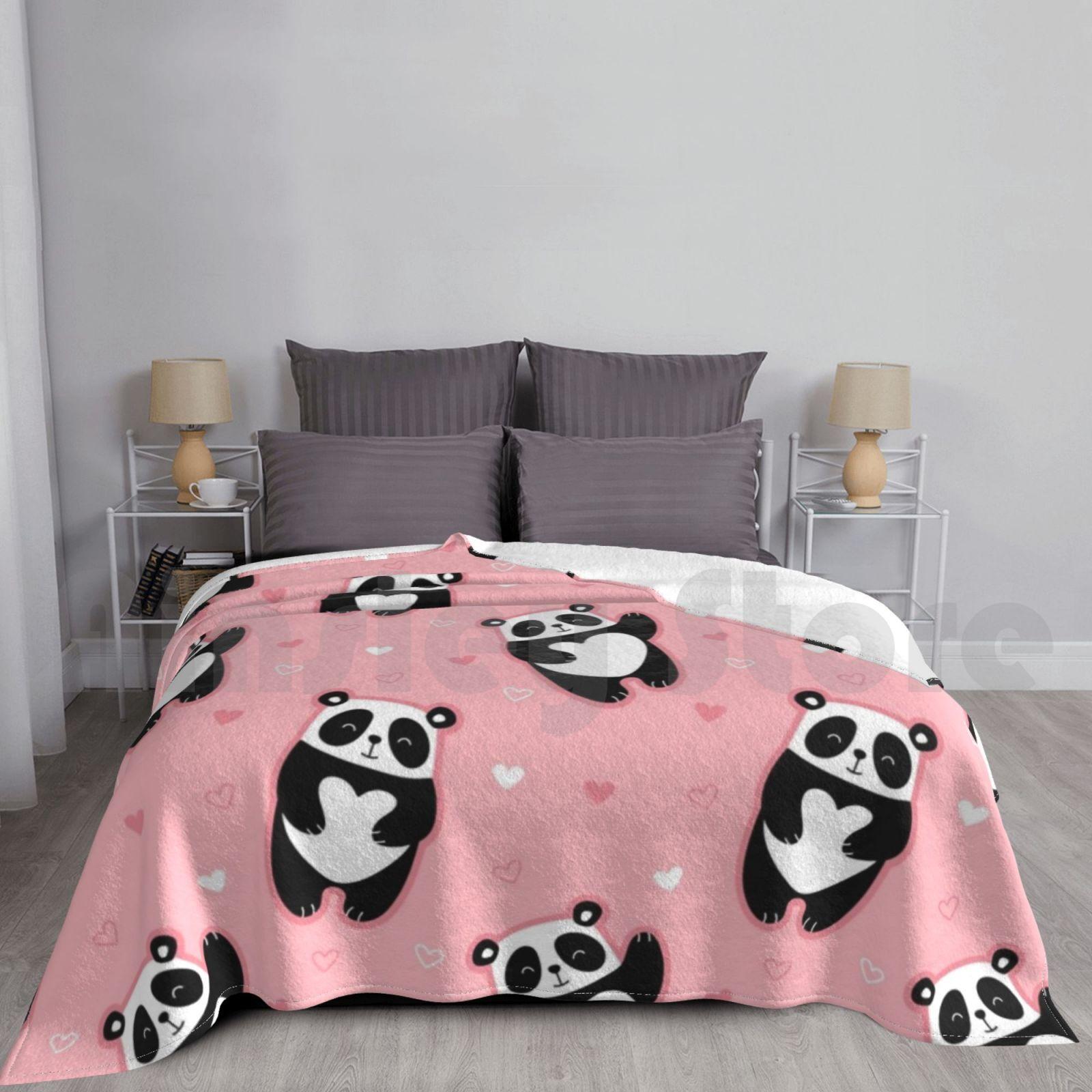 Blanket Panda 1189 Panda Panda For Women Panda For Kids Panda For Boys Panda Theme Panda Size: 75*100cm, Weight: 230 GSM