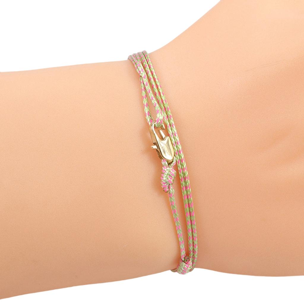 Adjustable Braided Waxed Cord Bracelet Vintage Inspired Design With Copper Clasp Jewelry For Women Men Daily Wear