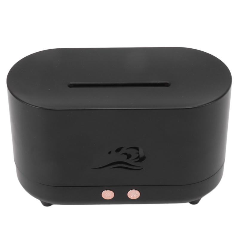 Simulation Aromatherapy Machine Black 225ml 35DB USB Flame Air Diffuser For Coffee Shop Home