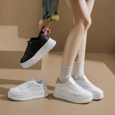 Autumn New Ins Breathable Female Student Platform Versatile Casual Sports Board Shoes HD