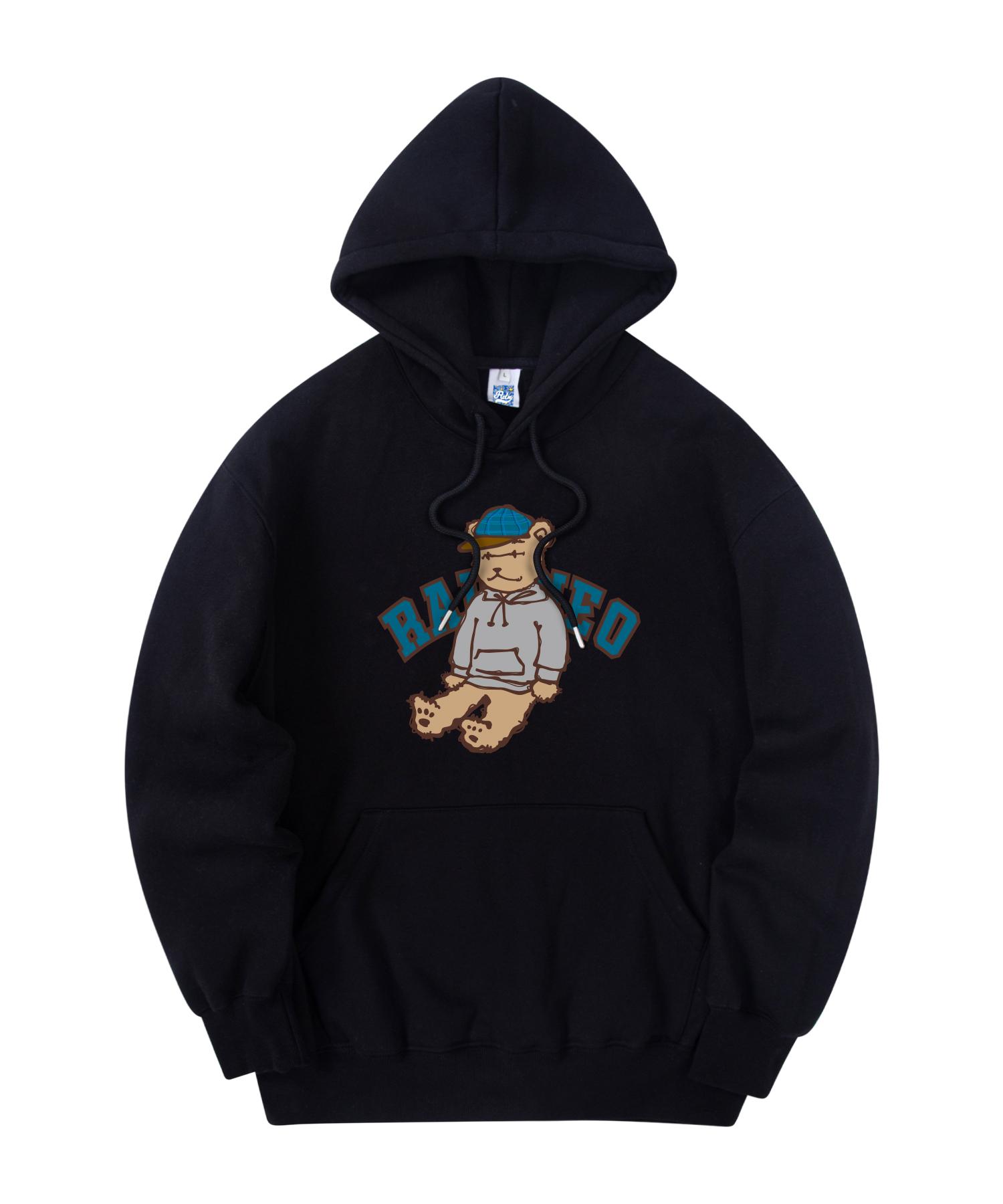 Radineo A Fluffy Bear Hoodie Black L