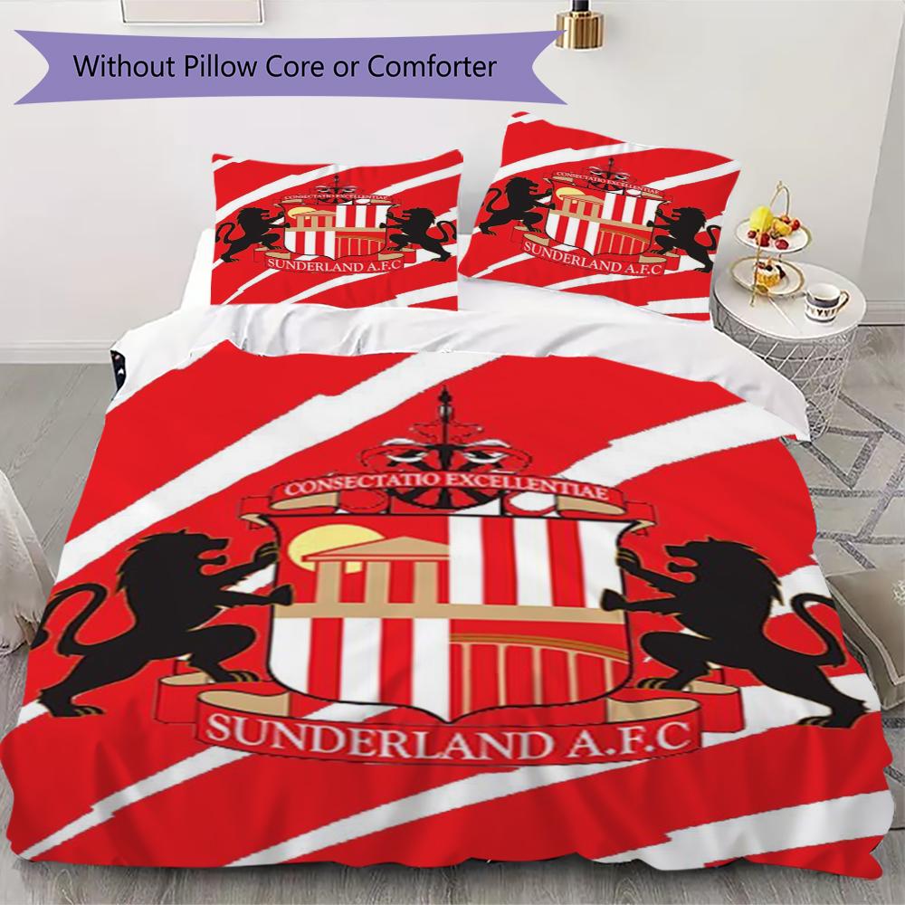 

Sunderland Pattern Bedding uilt Set uilt Cover Pillowcase Home Decoration Birthday Gift (1 * duvet cover + 2 * pillowcase without core)89 240x220cm