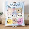 Custom Name Animal Friends Together Party Blanket For Couch Bed Plush Cozy Fuzzy Blanket Super Soft Warm Blankets For Fall And Winter 091641
