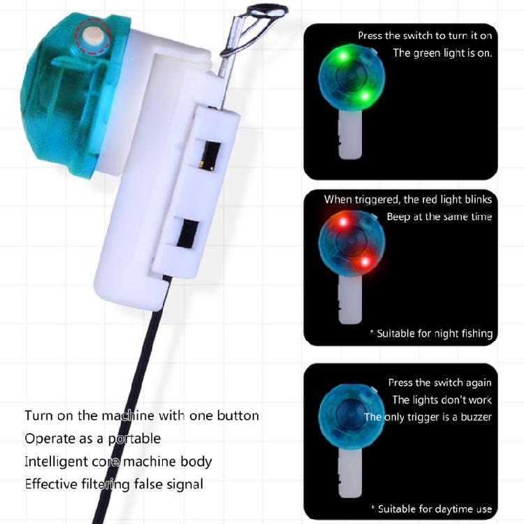 Fishing Grip Sound Alerts Sensitive Indicator Fish Grip Alarm Electronic Alarm for Night Rod Tip